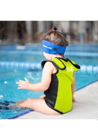 Resim Owli Swimwarm Üşütmeyen Bebek Mayosu Neon Sarı - Siyah 001 