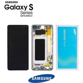 Resim Samsung Galaxy S10 Plus G975 Lcd Ekran Dokunmatik Beyaz Servis Gh 