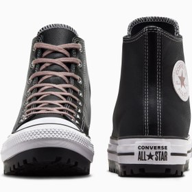 Resim Converse Chuck Taylor All Star City Trek Su Geçirmez Unisex Siyah Deri Bot 