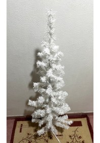 Resim 120 Cm Beyaz Yılbaşı Çam Ağacı Seti 