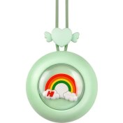 Resim YKD Store S168 Asılı Boyun Yapraksız Fan Türbini USB Mini Taşınabilir Küçük Fan (Yeşil) 