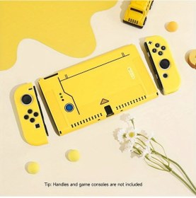Resim Cloud011 Nintendo Switch Oled İçin Sarı Tpu Korumalı Kapak, Ayrılabilir Tasarım, Çizilmeye Dayanıklı. 