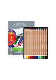 Resim Cretacolor Megacolor Kalın Kuru Boya Kalemi Seti 12 Renk 