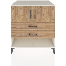 Resim Kronos Şifonyer 2 Raflı 2 Çekmeceli 2 Kapaklı 88x59x96 Aytaşı... Aytaşı 