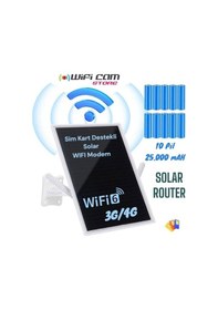 Resim Solar Enerjili 3g/4g Dış Mekan Wıfı Router Modem Seti Sim Kart İle Kullanım-124958 