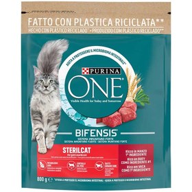 Resim Purina One Steril Etli Kedi Maması 800 G 