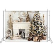 Resim Ximistore9 Noel Temalı 2.1x1.5m Fotoğraf Arka Planı - Poliester Elastik W-5303 Serisi 