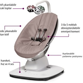 Resim 4Moms Mamaroo 5.0 Slate Rosewood - Pembe / 0+ Ay 