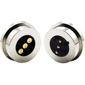 Resim 3-Pin 13.5mm Pogo Pin Manyetik Konnektör Takımı 
