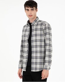 Resim Pierre Cardin Erkek Gri Gömlek Desenli 50292888-vr024 Gri 