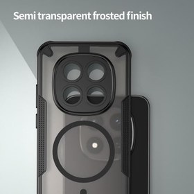 Resim Rongep Xiaomi Redmi Note 15 Pro 5G için Kılıf Fusion-Rugged Manyetik [MagSafe ile Uyumlu] Kamera Yükseltili Arkası Yarı Mat Tasarımlı Güçlü Manyetikli Redmi Note 15 Pro 5G Kılıf (Siyah) 