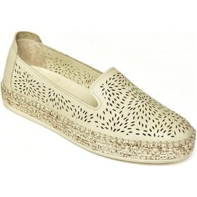 Resim Fox Shoes U555200103 Bej Hakiki Deri Kadın Günlük Ayakkabı Bej-hakiki Deri Bej 