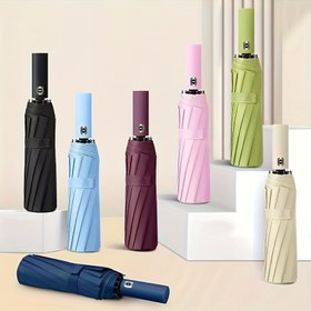 Resim 12 Kaburga, Çift Yelken, Rüzgar Geçirmez ve Güneş Korumalı, Kompakt ve Dayanıklı Tasarım, Günlük Seyahat İçin Temel, Moda Aksesuarı | Yüksek Kaliteli Kumaş, Seyahat Seçeneği, Mükemmel Tatil Hediyesi 