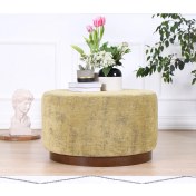 Resim Lorence Home Nifty Puf Sarı Ceviz 