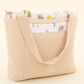 Resim Bebek Bakım Çantası - Kumsal Beji Muslin - Ceylan 