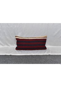 Resim Zehra Abla Halı Yeni El Dokuma Dekoratif Lumbar Kilim Kırlent Yastık Kılıfı 6171 