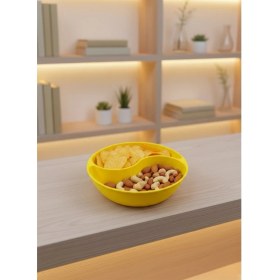 Resim Zero Land Drnds Dekoratif Sarı Çerezlik Kase 4’lü Set 3X12 cm 