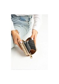 Resim Just Polo Kadın Bol Kartlık Ve Kağıt Para Bölmeli Bölmeli Fermuarlı & Kapaklı Cüzdan Shopper Vizon 