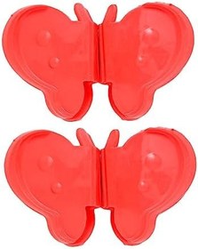 Resim TOPBATHY Fırın Eldiveni 1 Çift mutfak yalıtım klipsi mini fırın silikon tutacaklar ayna eldiven buzdolabı haşlanma önleyici klips manyetik anti-haşlanma klipsi tencere rafı kırmızı Kaymaz 