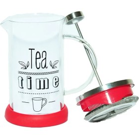 Resim Yitian French Press Bitki Çayı Demliği Kırmızı 600 ml 