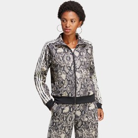 Resim adidas Python Allover Print Kadın Gri Eşofman Üstü 