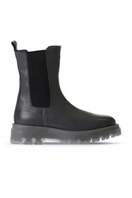Resim Bueno Shoes Gri Deri Kadın Dolgu Topuklu Bot 01wv1510 