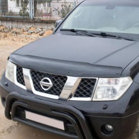 Resim ferrous autoaccessories Nissan Navara ile Uyumlu ile Uyumlu Ön Kaput Koruyucu Rüzgarlık 2006 2015 
