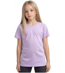 Resim Fyk Kids Kız Çocuk Yuvarlak Yaka Penye T-shirt Lila 