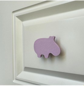 Resim Pomerol Mor Hipopotam Dolap Kulpu - Çocuk Odası, Mutfak Ve Banyo İçin Modern Ve Dayanıklı Mobilya Kulp, Dh 