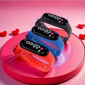 Resim Gaojunshop01 3 Adet M7 Led Dijital Spor Bileklik, Kız Ve Erkek Çocuklar İçin Silikon Bileklik, Renkli Elektronik Saat Diğer 