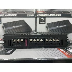 Resim Dıamond DA-2450.4 4X50RMS 2750W 4kanallı Oto Anfi 