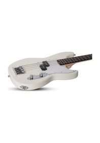 Resim Schecter Banshee Bass Bas Gitar Vintage Olympic White 