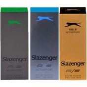 Resim Slazenger 3x 125ml Karma Parfüm Seti (gold-mavi-yeşil) Active Sport 
