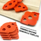 Resim 4 adet Ahşap Panel Yarıçap R Plaka Router Tablo Bit Köşe Jig Trimming Makinesi Gravür Makinesi Yuvarlak Köşe Şablonu Kiti 