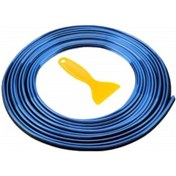 Resim River World Mavi Araba Oto Trim Dekorasyon Şeridi Kauçuk Elastik Kolay Kurulum 5 metre Şerit Bant 