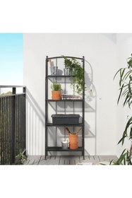Resim IKEA dış mekan raf ünitesi, gri, 61x32x160 cm 