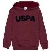 Resim Çocuk Bordo Basic Kapüşonlu Sweatshirt 