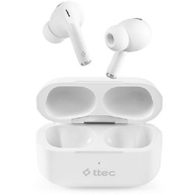 Resim Ttec AirBeat Pro Lite ANC Gerçek Kablosuz TWS Bluetooth Kulaklık Beyaz 2KM155 