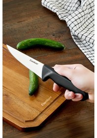Resim Cooker 27 Cm Paslanmaz Çelik Kasap Bıçağı Siyah Ckr4597 
