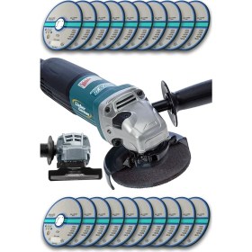 Resim Teknoloji 1800 W Bakır Sargılı 115 mm Avuç Içi Spiral Kesme ve Taşlama Makinası 20 Taş Hediyeli 