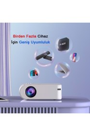 Resim KENLY P62 Full Hd Destekli Wifi & Ios & Android Cep Tel Yansıtma Mini Projeksiyon Cihazı 