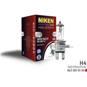 Resim Nıken H4 100W/90W Halojen Ampul P43T 12V 