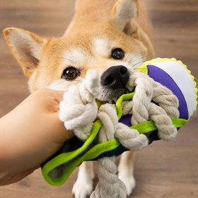 Resim Dayanıklı, Çiğnemeye Dayanıklı Squeaker'siz Köpek Oyuncağı - Diş Kaşıma Döneminde Yavru Köpekler İçin İnteraktif Ayakkabı Şekilli Terlik Tasarımı, Küçük ve Orta Boy Köpekler için Zihinsel Uyarım & Fiziksel Egzersiz Oyuncak, Evcil Hayvan Sahipleri İçin PetSafe Malzeme, Eğlenceli Tasarım 