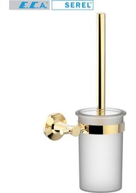 Resim Serel Purity Tuvalet Fırçalığı Camlı Altın Görünümlü 140113010A 