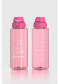 Resim Renga Ege Yazı Desenli 1000 Ml Tritan Matara 912141 Fuşya Fuşya 