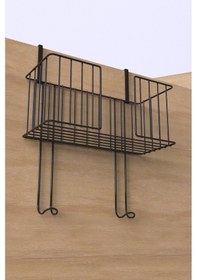 Resim Karteya Ütü Düzenleyici Ütü Masası Tutacağı Ütü Sepeti Çamaşır Odası Organizer Banyo Duvar Askısı Siyah 