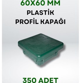 Resim Plastik Profil Kapağı 60x60 Mm 350 Adet - Yeşil 