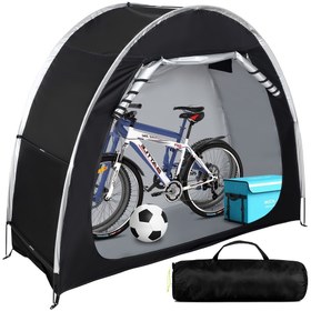 Resim 2 Kişilik Tüm Sezon Bisiklet Çadırı - Dayanıklı 210D Oxford Kumaş, Taşınabilir Açık Hava Kampı & Depolama Örtüsü Fermuarlı Kapatma, 2 Bisiklet, Tarpaulin 