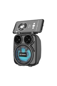 Resim Torima Telefon Tutacaklı Usb Tf Destekli D32 Bluetooth Hoparlör Siyah 