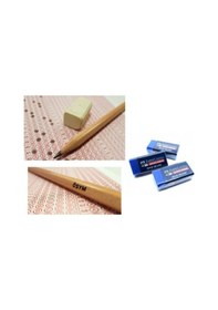 Resim Faber-castell Natural Ösym Kurşun Kalemi 10"lu 2,5 B Sınav Silgisi 3 Adet Natural 